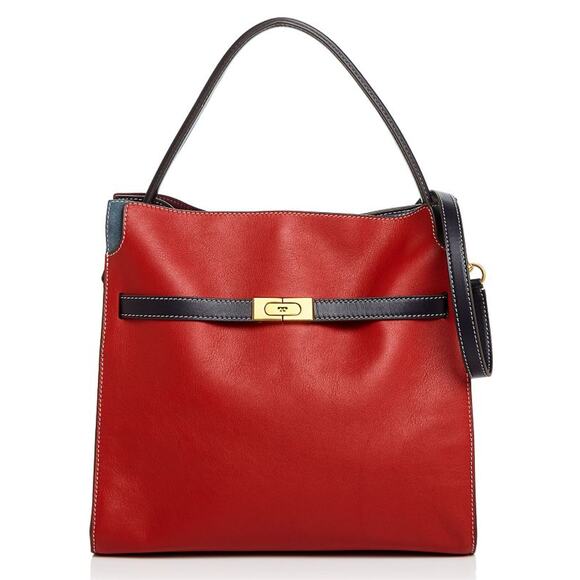 Tory Burch Lee Radziwill Double Bag in Red Apple - Picture 1 of 16